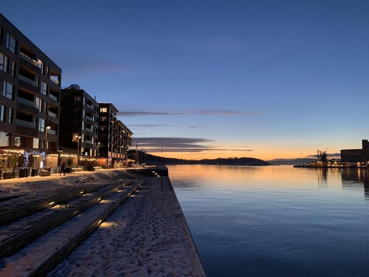 Luxury 2-Bedroom Apartment With Seaview In Oslo City Center Buitenkant foto