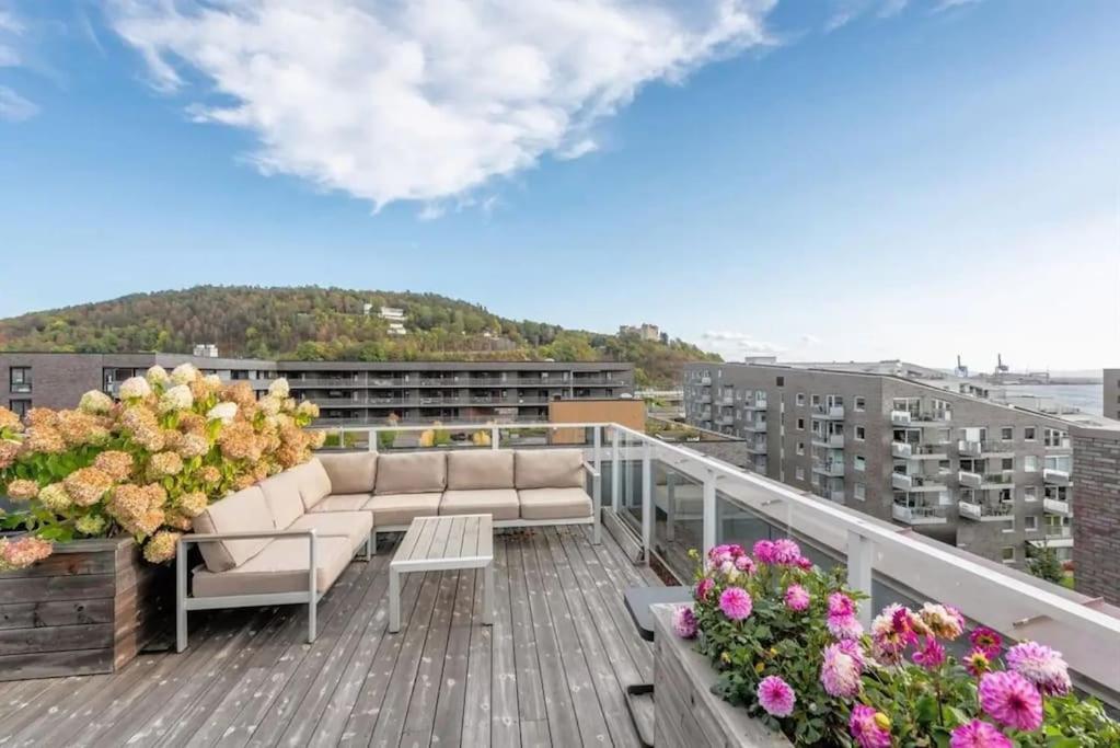 Luxury 2-Bedroom Apartment With Seaview In Oslo City Center Buitenkant foto